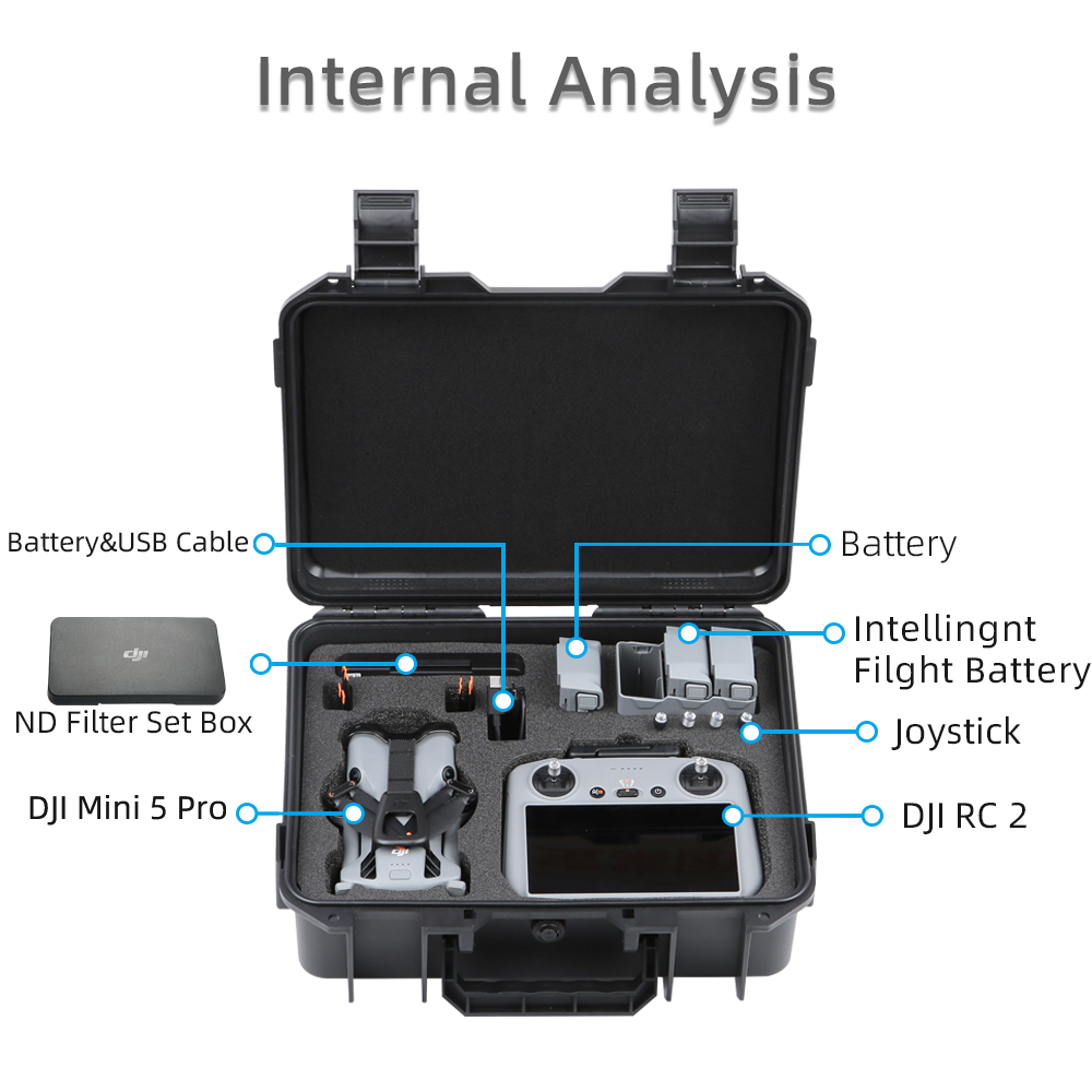 Case For DJI Mini 5 Pro Explos - Drone Carrying Case ulasan dan harga