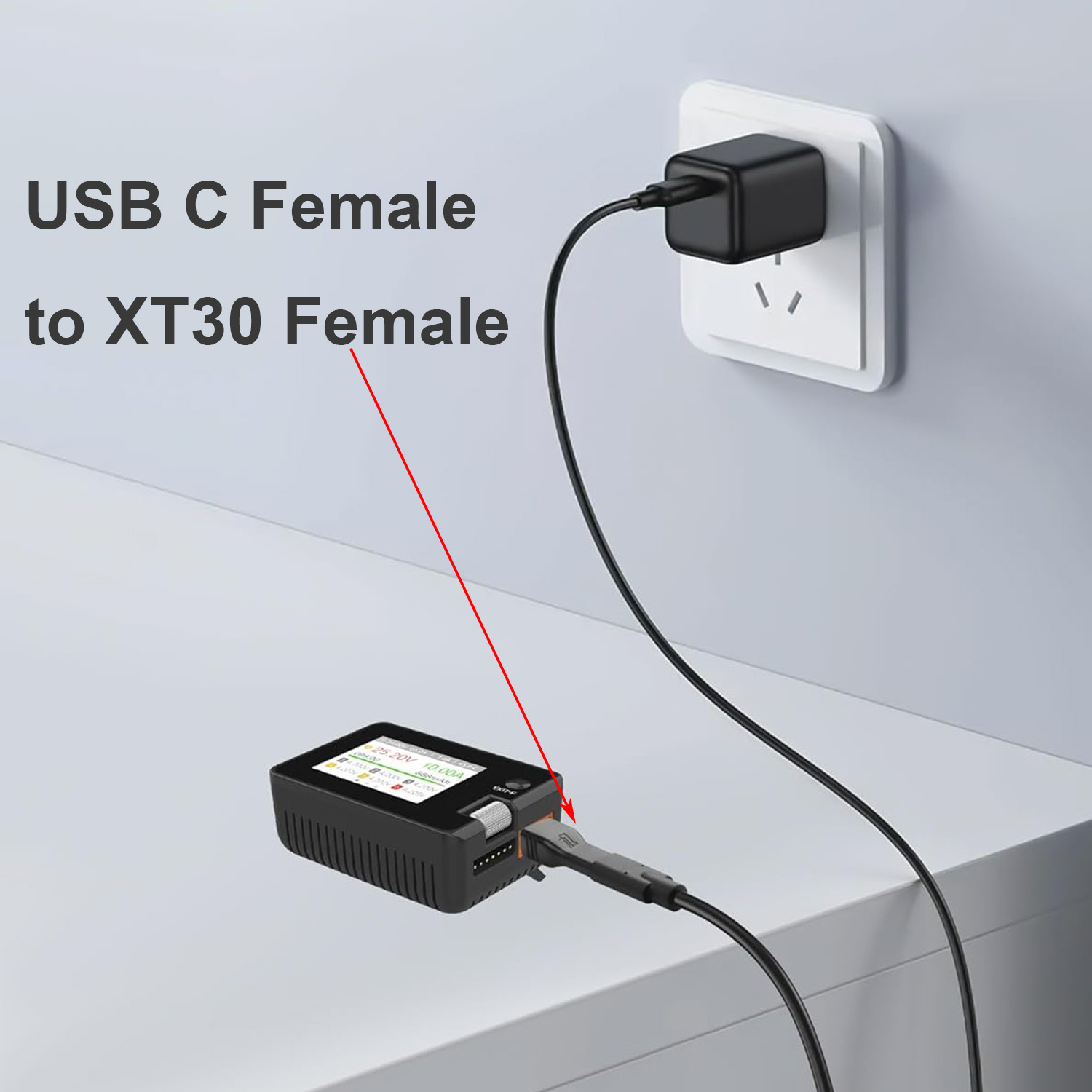 1pc USB Type C Female Input to - Drone Battery Adapter ulasan dan harga